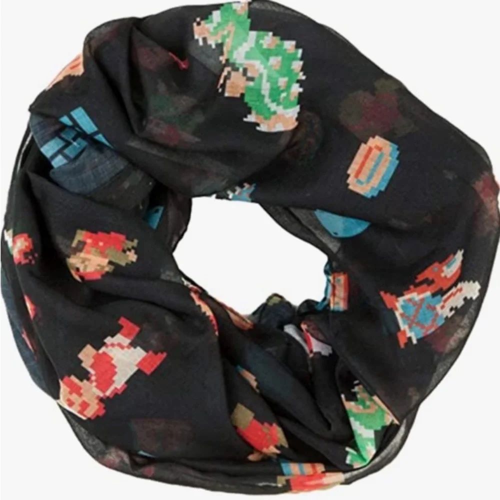 Rare Loot Crate Exclusive 8 Bit Super Mario Brothers Infinity
Scarf Wrap - Picture 2 of 4